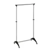 Chrome Adjustable Rolling Garment Rack