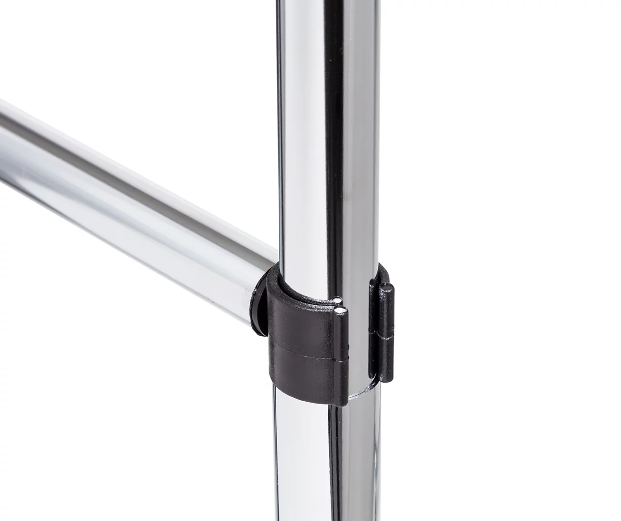 Chrome Dual Bar Rolling Garment Rack 3 Chrome Dual Bar Rolling Garment Rack - Image 3