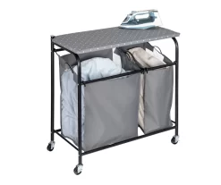 Gray Double Laundry Sorter & Ironing Table -Home Decor Store 810669743 A0 3