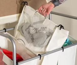 Beige Triple Laundry Sorter & Ironing Table -Home Decor Store 810669744 A0 3