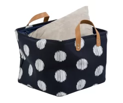 Navy & White Dots Canvas Storage Totes, 2-Pack -Home Decor Store 810669749 A0 3