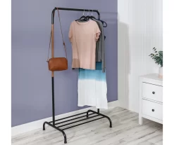 Black & Brown Garment Rack -Home Decor Store 810669751 A0 7
