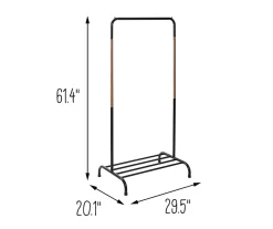 Black & Brown Garment Rack -Home Decor Store 810669751 A0 9