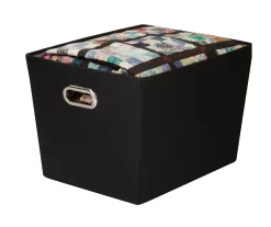 Black Large Storage Bin -Home Decor Store 810669765 A0 3