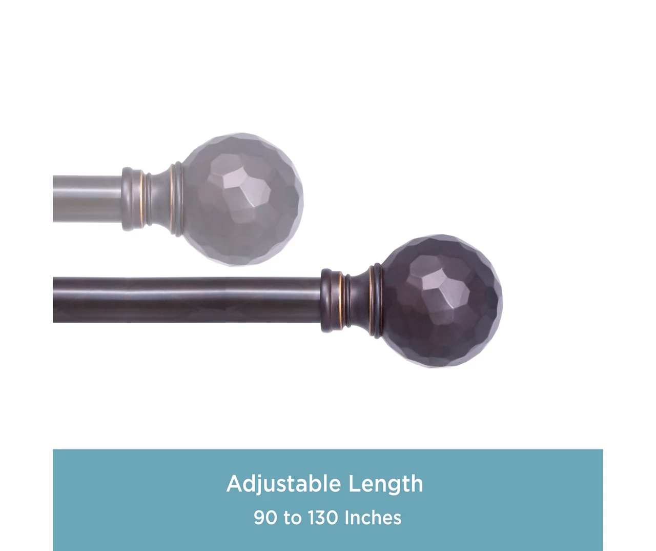 Kenney Hailey 1" Adjustable Curtain Rod 9 Kenney Hailey 1" Adjustable Curtain Rod - Image 9