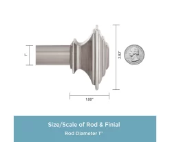 Kenney Mission 1" Adjustable Curtain Rod -Home Decor Store 810679522 A0 03