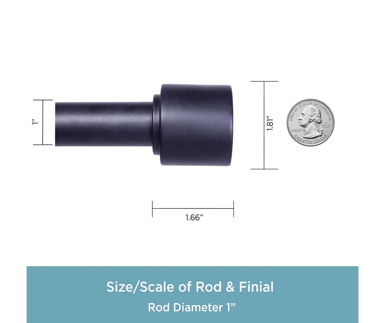Kenney Astrid 1" Adjustable Curtain Rod 6 Kenney Astrid 1" Adjustable Curtain Rod - Image 6