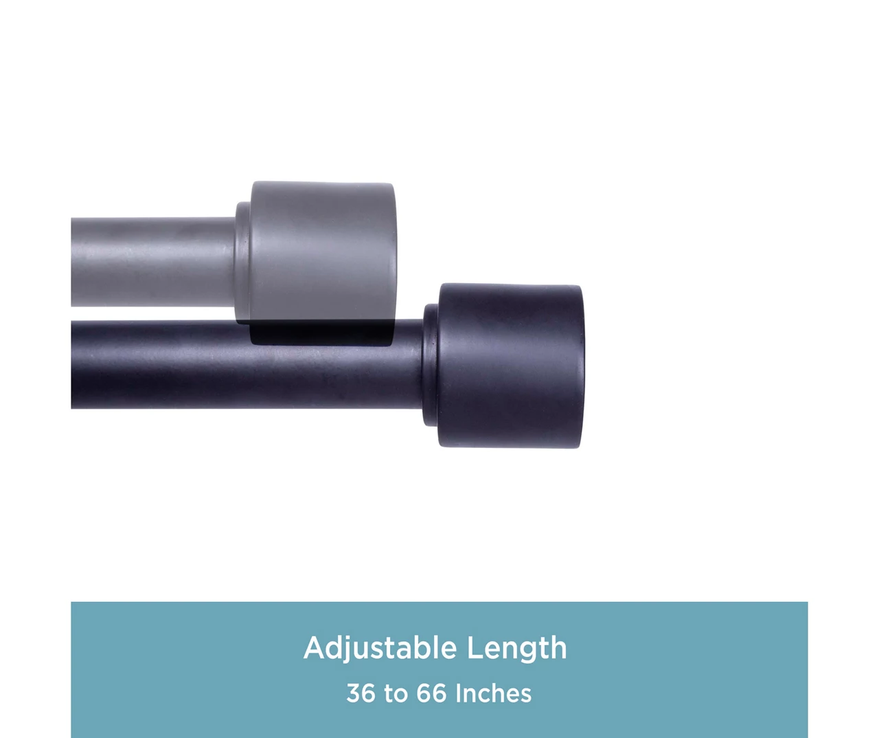 Kenney Astrid 1" Adjustable Curtain Rod 7 Kenney Astrid 1" Adjustable Curtain Rod - Image 7