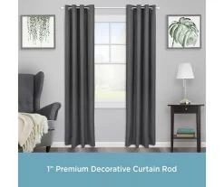 Kenney Astrid 1" Adjustable Curtain Rod 34 Kenney Astrid 1" Adjustable Curtain Rod -Home Decor Store 810679526 A0 02