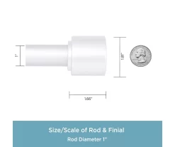 Kenney Astrid 1" Adjustable Curtain Rod 35 Kenney Astrid 1" Adjustable Curtain Rod -Home Decor Store 810679526 A0 03