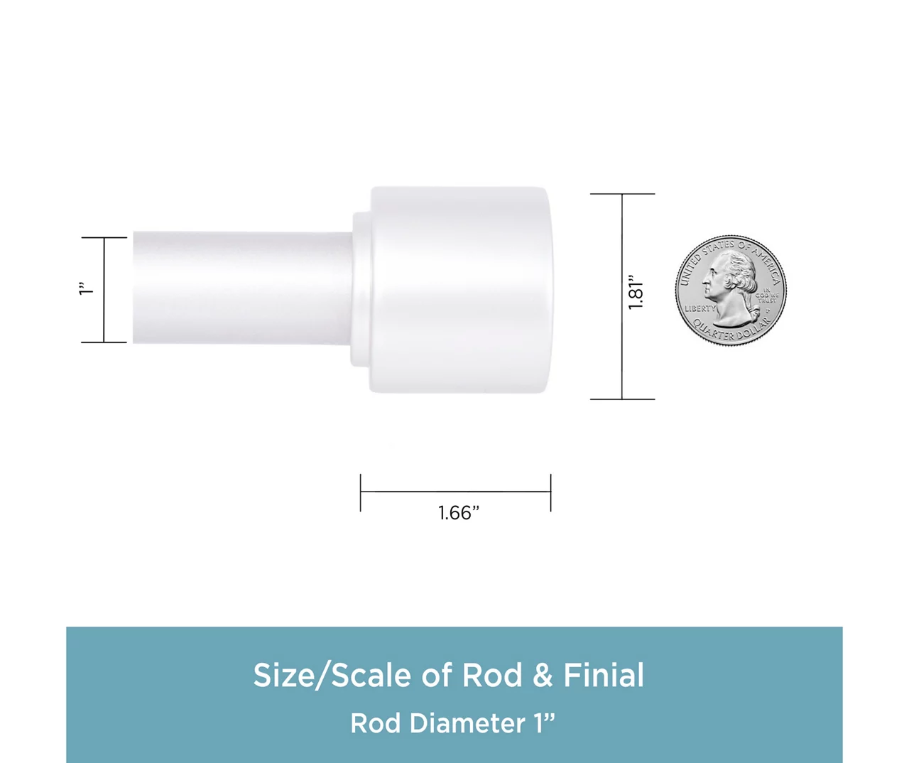 Kenney Astrid 1" Adjustable Curtain Rod 16 Kenney Astrid 1" Adjustable Curtain Rod - Image 16