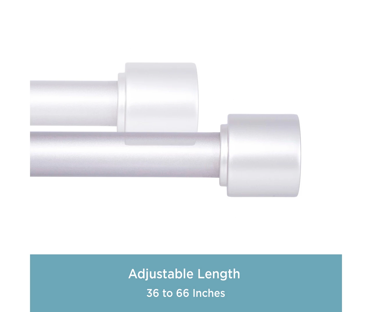 Kenney Astrid 1" Adjustable Curtain Rod 17 Kenney Astrid 1" Adjustable Curtain Rod - Image 17