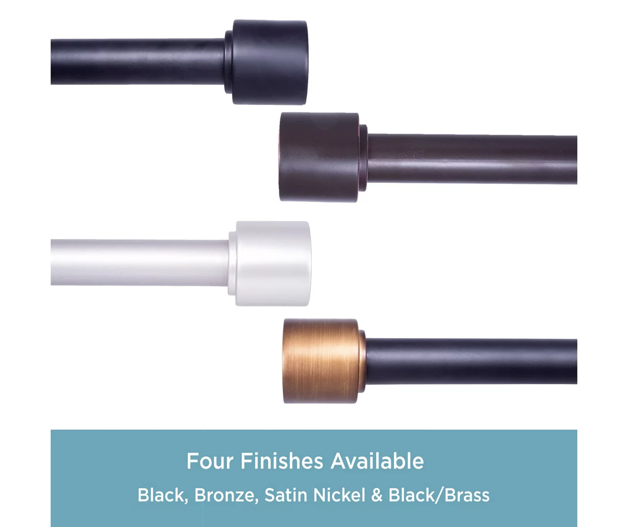 Kenney Astrid 1" Adjustable Curtain Rod 19 Kenney Astrid 1" Adjustable Curtain Rod - Image 19