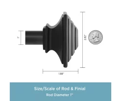 Kenney Mission 1" Adjustable Curtain Rod -Home Decor Store 810679527 A0 03