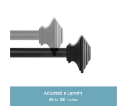 Kenney Mission 1" Adjustable Curtain Rod -Home Decor Store 810679528 A0 04