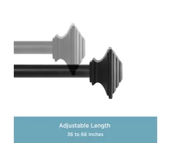 Kenney Mission 1" Adjustable Curtain Rod -Home Decor Store 810679529 A0 04