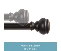 Kenney Terry 1" Adjustable Curtain Rod -Home Decor Store 810679558 A0 03