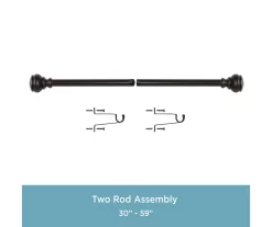 Kenney Terry 1" Adjustable Curtain Rod -Home Decor Store 810679558 A0 05