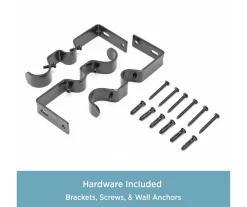 Kenney Edith Adjustable Double Curtain Rod -Home Decor Store 810679569 A0 05