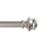 Phoenix Brushed Nickel 5/8" Adjustable Curtain Rod, (28"-48")