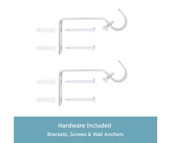 Phoenix Brushed Nickel 5/8" Adjustable Curtain Rod, (28"-48") -Home Decor Store 810679592 A0 05