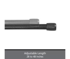 Kenney Fast Fit 4-Piece 7/16" Adjustable Tension Curtain Rod Set, (28"-48") -Home Decor Store 810679602 A0 04