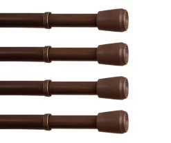 Kenney Fast Fit 4-Piece 7/16" Adjustable Tension Curtain Rod Set, (28"-48") -Home Decor Store 810679606 A0 01