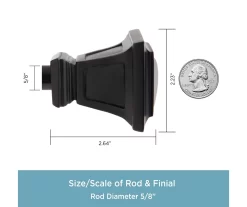 Kenney Seville 5/8" Adjustable Curtain Rod -Home Decor Store 810679640 A0 03