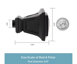 Kenney Seville 5/8" Adjustable Curtain Rod -Home Decor Store 810679641 A0 03