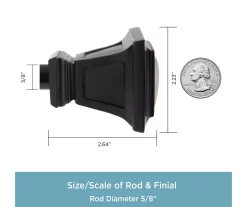 Kenney Seville 5/8" Adjustable Curtain Rod -Home Decor Store 810679642 A0 03